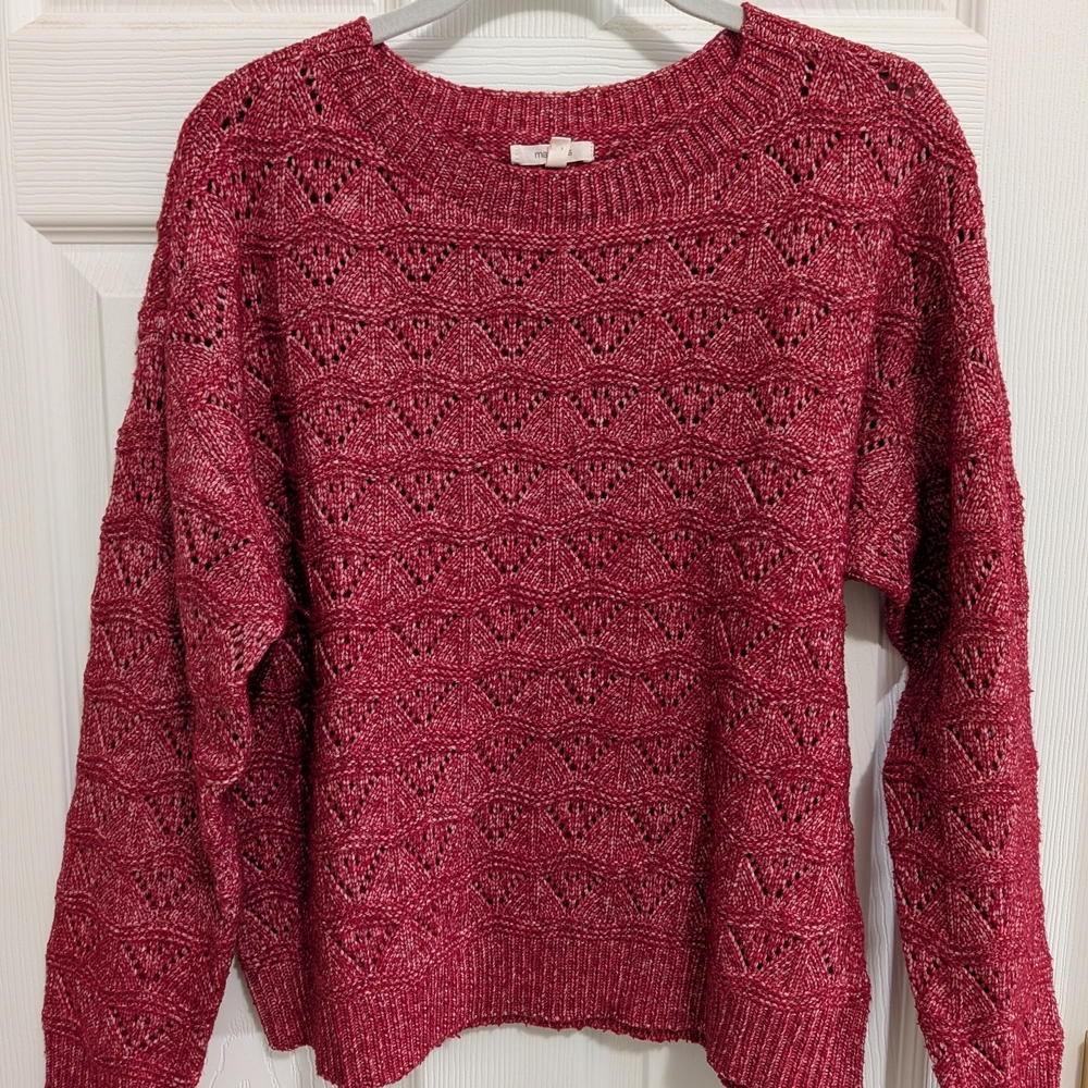 Women's Knit Sweater - Red